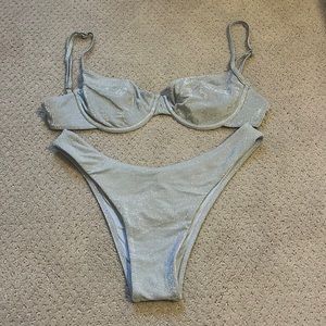 Monday Swimwear Blue Shimmer Bikini